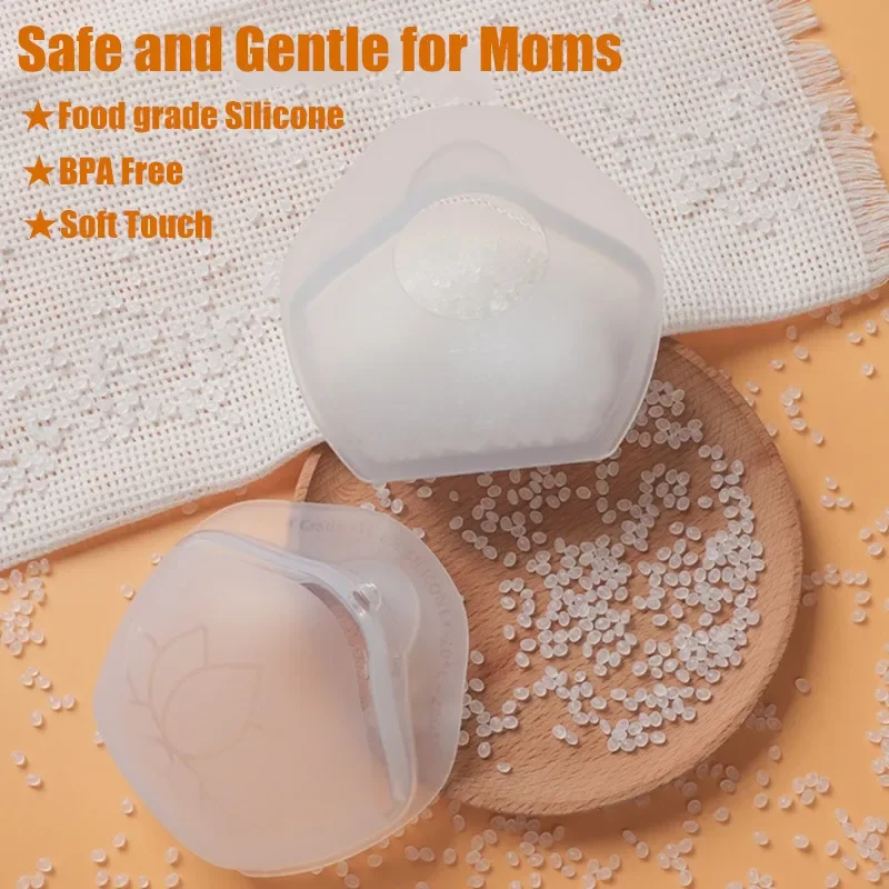 Collector Safe Silicone Wearable Milk 1pc New 70mL Large Capacity Baby Breastfeeding Milk Saver Reusable Leak-proof Nursing Cup