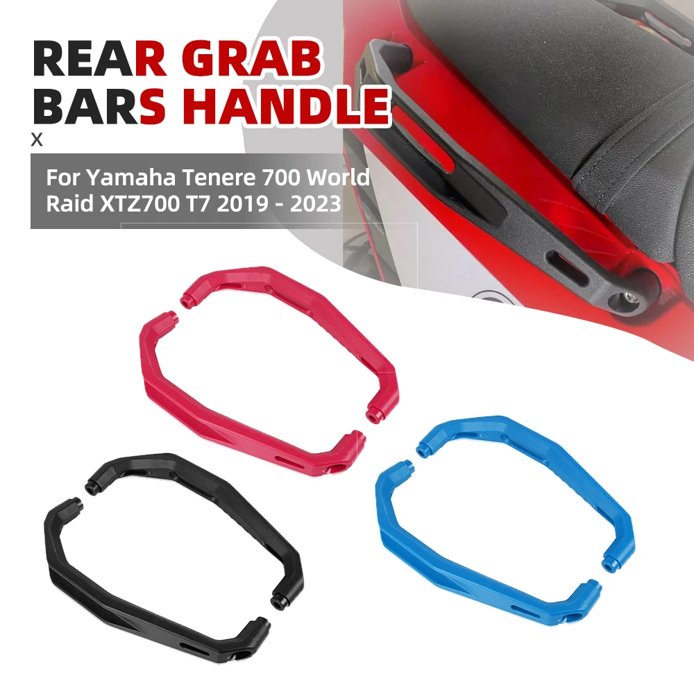 

2025 2024 Tenere700 Motorcycle Accessories Passenger Rear Grab Handle Set For Yamaha Tenere 700 World Raid XTZ700 T7 2019 - 2023