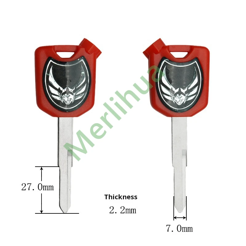 Honda motorcycle key, suitable for: Honda motorcycle key embryo LEAD125 AirBlade Sky Blade Thai machete Youke(including magnet)