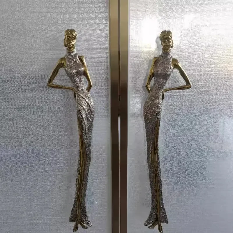 Creative Vine Branch Door Handle Antique Bamboo Style Glass Pull for Hotel Club Custom Special Shaped Hardware Decorative