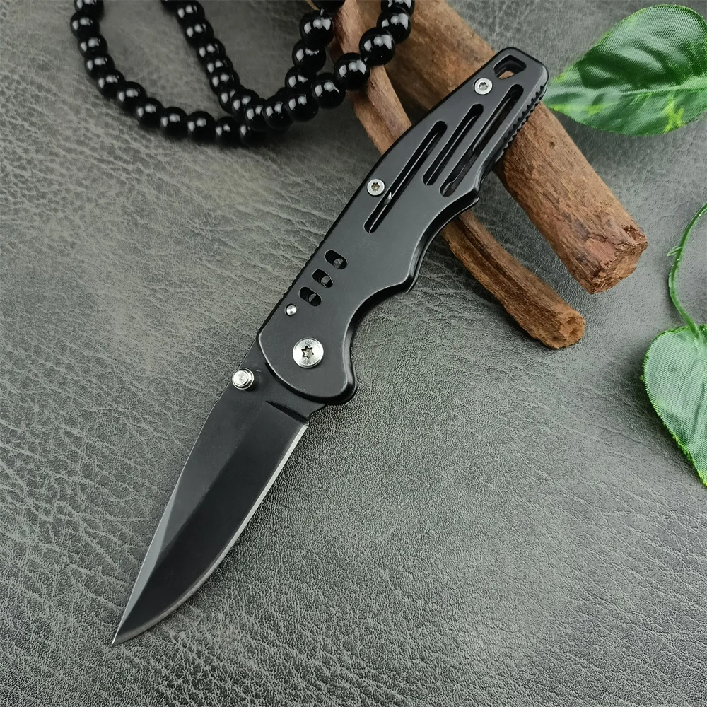 Top-selling GB 110 Pocket Blackout Folding Knife 5Cr13Mov Blade 420 Steel Handle Hunting Tactical Knives Utility EDC Multitool