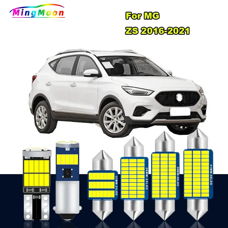 

8Pcs LED Interior Dome Reading Light Car Bulbs Kit For MG ZS 2016 2017 2018 2019 2020 2021 Map Trunk License Plate Lamp