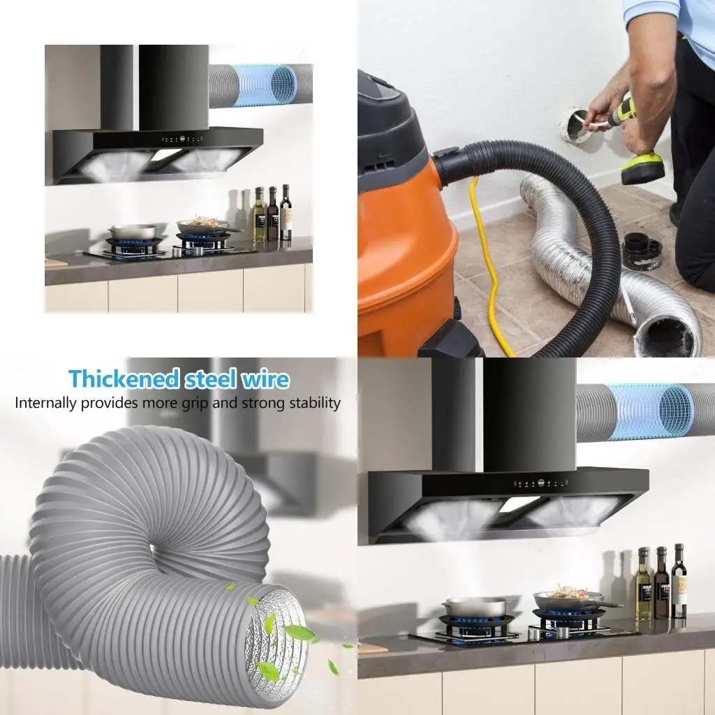   Aluminum Ducting Heavy Duty Dryer Vent Hose for Heating Cooling Ventilation