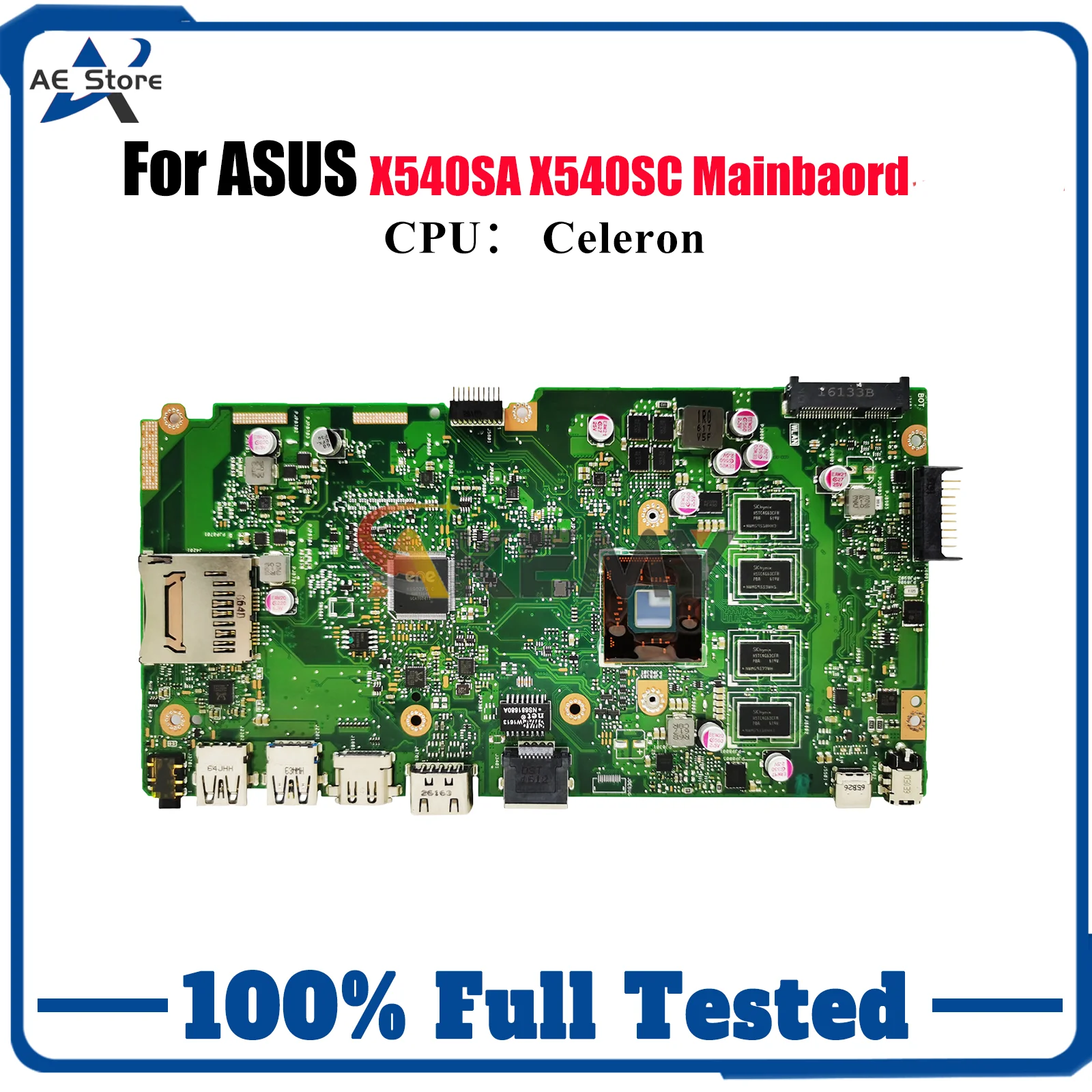 

X540SA Laptop Motherboard For ASUS VivoBook X540SC R540S X540SA F540S D540S X540S A540S Notebook Mainboard With Celeron CPU stk