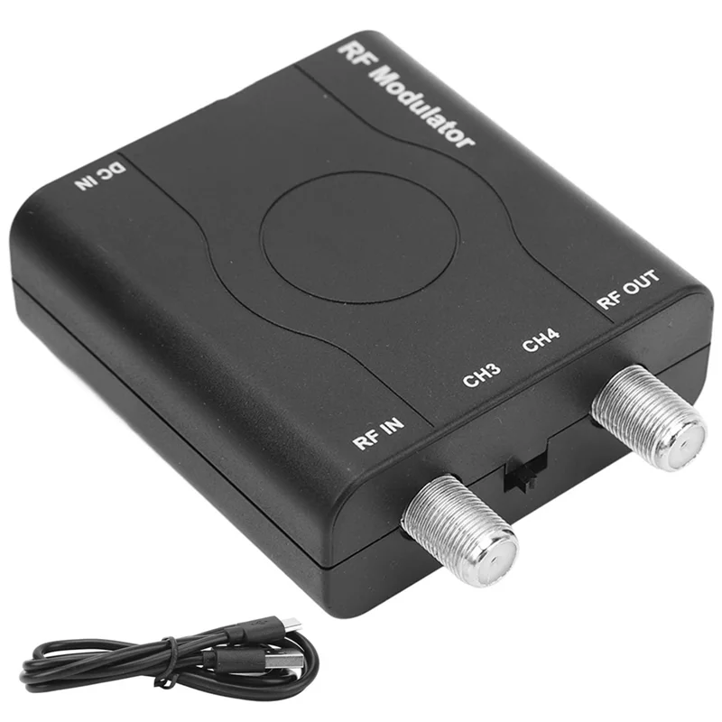 ABXF--互換性のある RF 変調器アダプター HD マルチメディア インターフェイスから RF 変調器 NTSC ブラック 1 セット