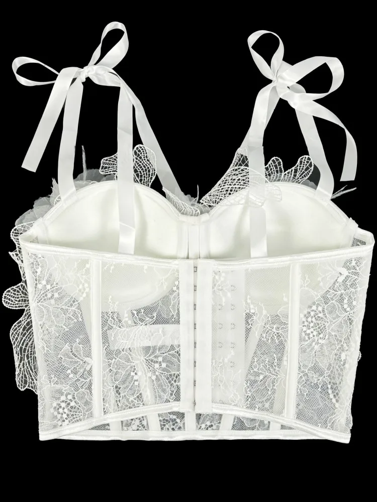 الدانتيل الإناث مشد أعلى المرأة كاميس ملهى ليلي هيكل السمكة قصيرة الصدر الموثق مثير بروتيل Mujer الملابس الداخلية أنبوب الصدرية Debardeur