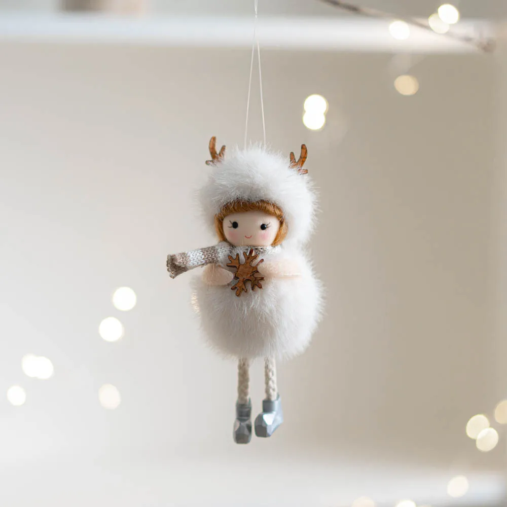 Jouets en peluche elfe de noël, décoration d'arbre de noël, pendentif, décoration de bureau, ornement, cadeaux Surprise de vacances
