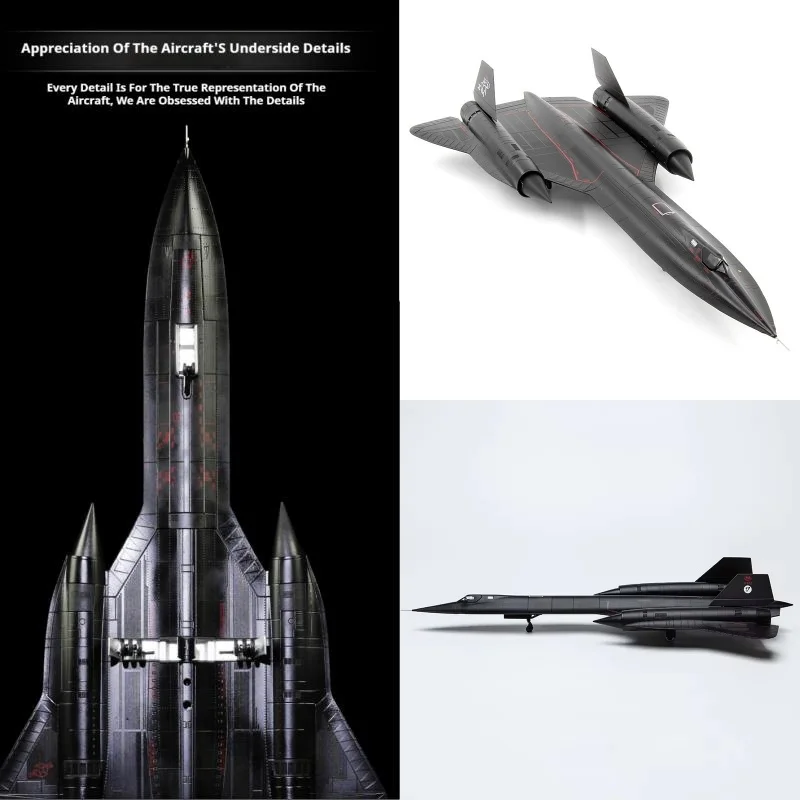 Blackbird Reconnaissance Aircraft Alloy Model, High Precision Simulation Bomber, Collectors Grade, Brinquedo Infantil, Escala 1:72, Sr71