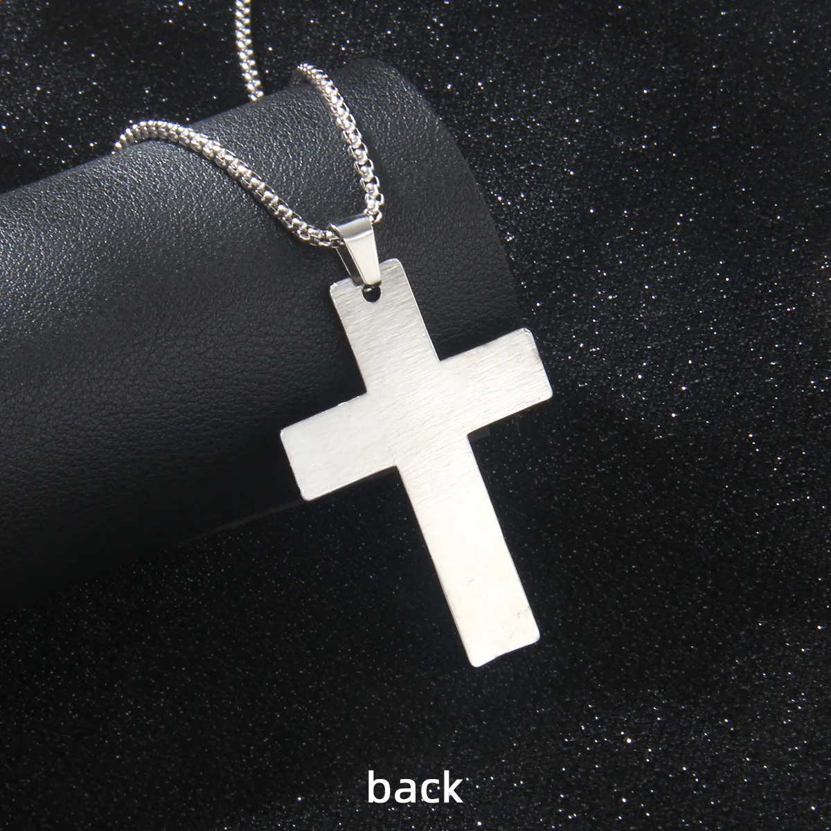 Vintage Baroque Christian Cross Necklace For Women Man Silver Color With Crystals Gothic Crucifix Symbol Easter Unisex Jewelry