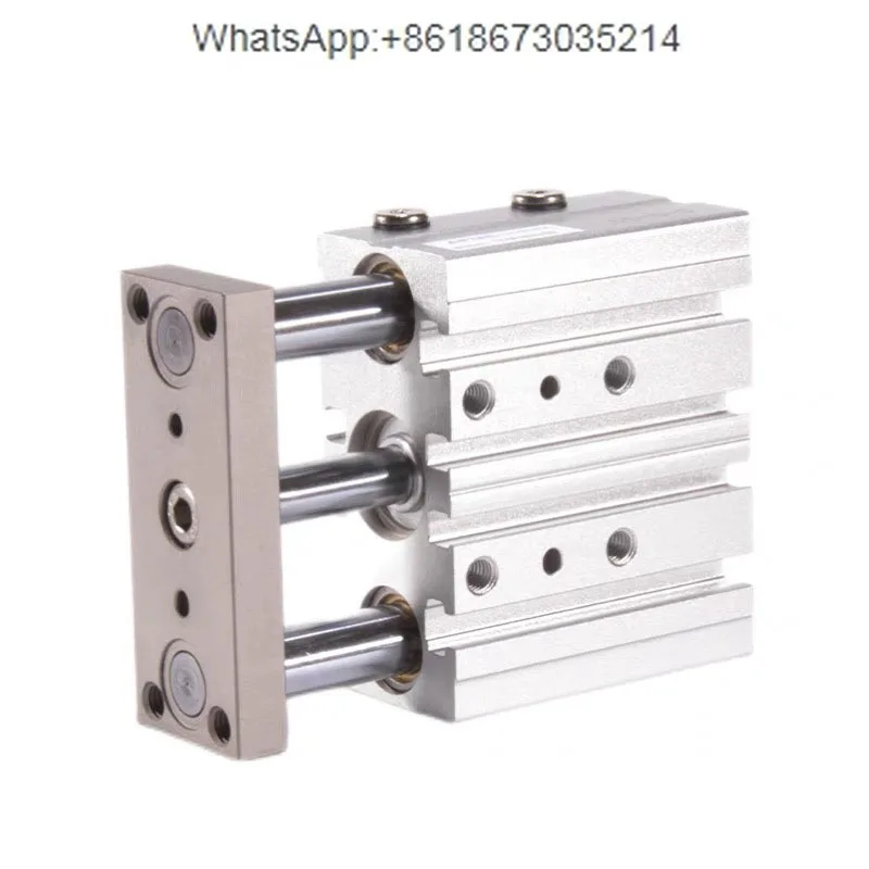 

TCL25X20X25X30X40x50S aluminium alloy Cylinder Pneumatic Three Axis Compact Guide Cylinder Three Rod Magnet