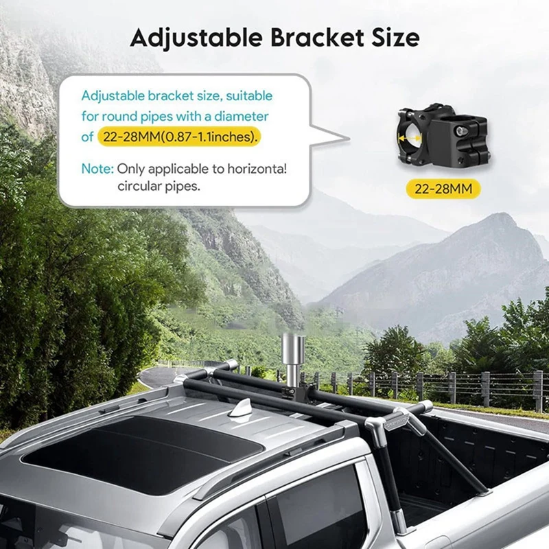 لسلم Starlink Mini V4 Mount RV، لتركيب سلم Starlink GEN 4 RV، محمل 200 رطل للقطب/السقف/الأشعة فوق البنفسجية/الخارجي