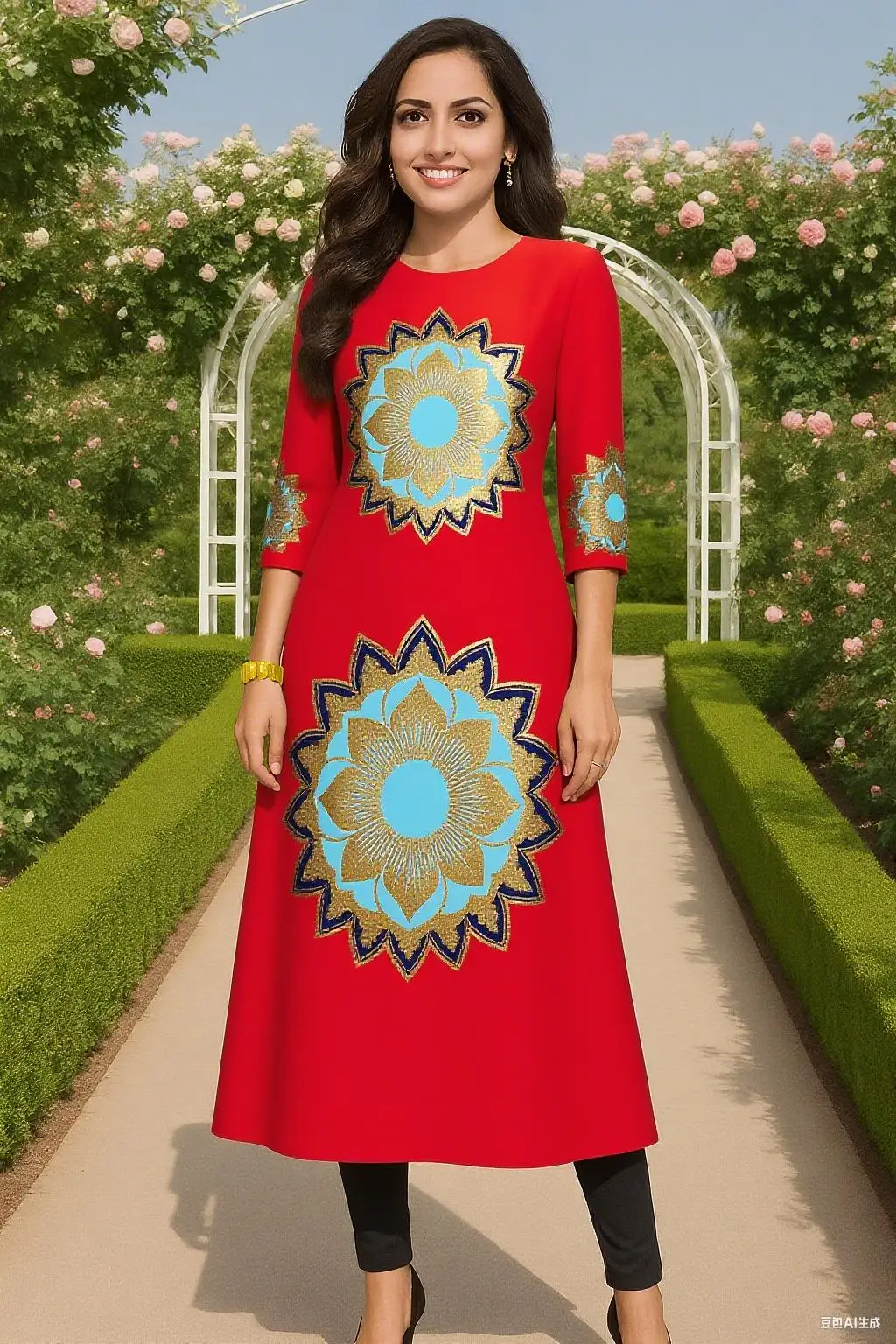 فستان كورتة مريح عصري للنساء المسلمات بحاشية مقطوعة أنبوب مستقيم عباية عرقية غير رسمية فستان نسائي عباية عباية تركية #4