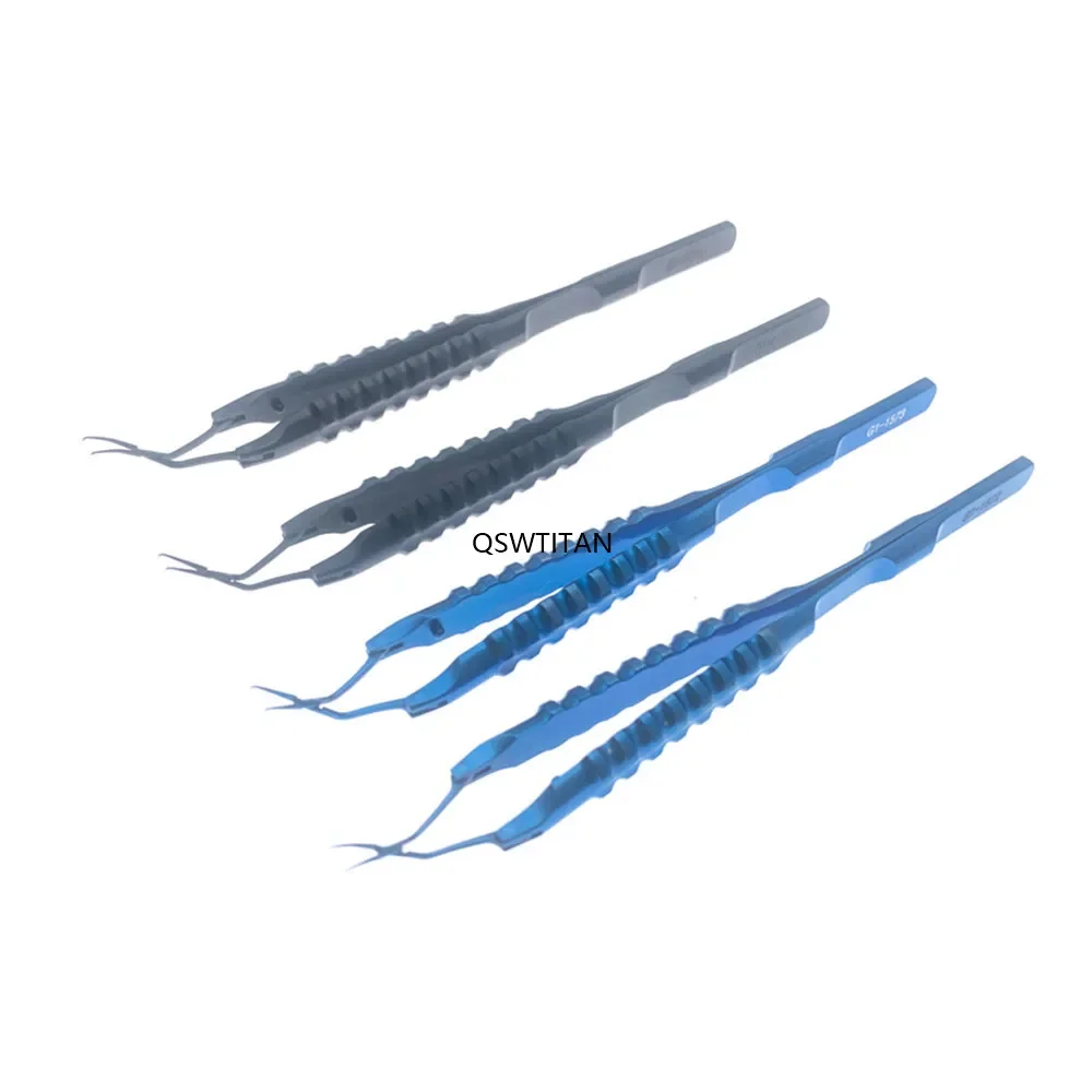 QSWTITAN 안과용 캡슐로렉시스 포셉스 마이크로 포셉스 핀셋 안과용 포셉스 티타늄 안과용 기구 눈꺼풀 도구