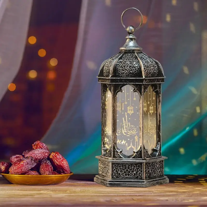 Eid Lantern LED Light Decor Eid Night Light Table Lanterns Party Decorations LED Lanterns Night Light For Kareem Party Desktop image 2