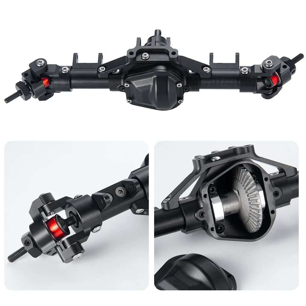 1/10 essieu avant RC pièce de mise à niveau en alliage d'aluminium CNC Rc essieu avant pour Axial SCX10 90046 90047 pièce de voiture RC accessoires de voiture