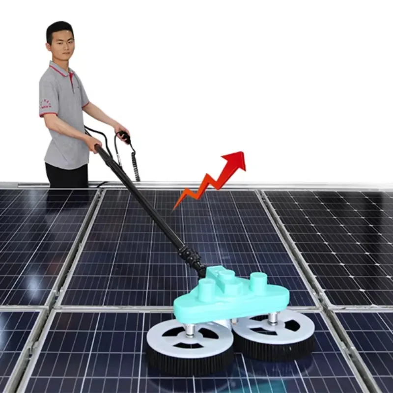 5.5 meters double head single head solar panel cleaning brush solar panel cleaning