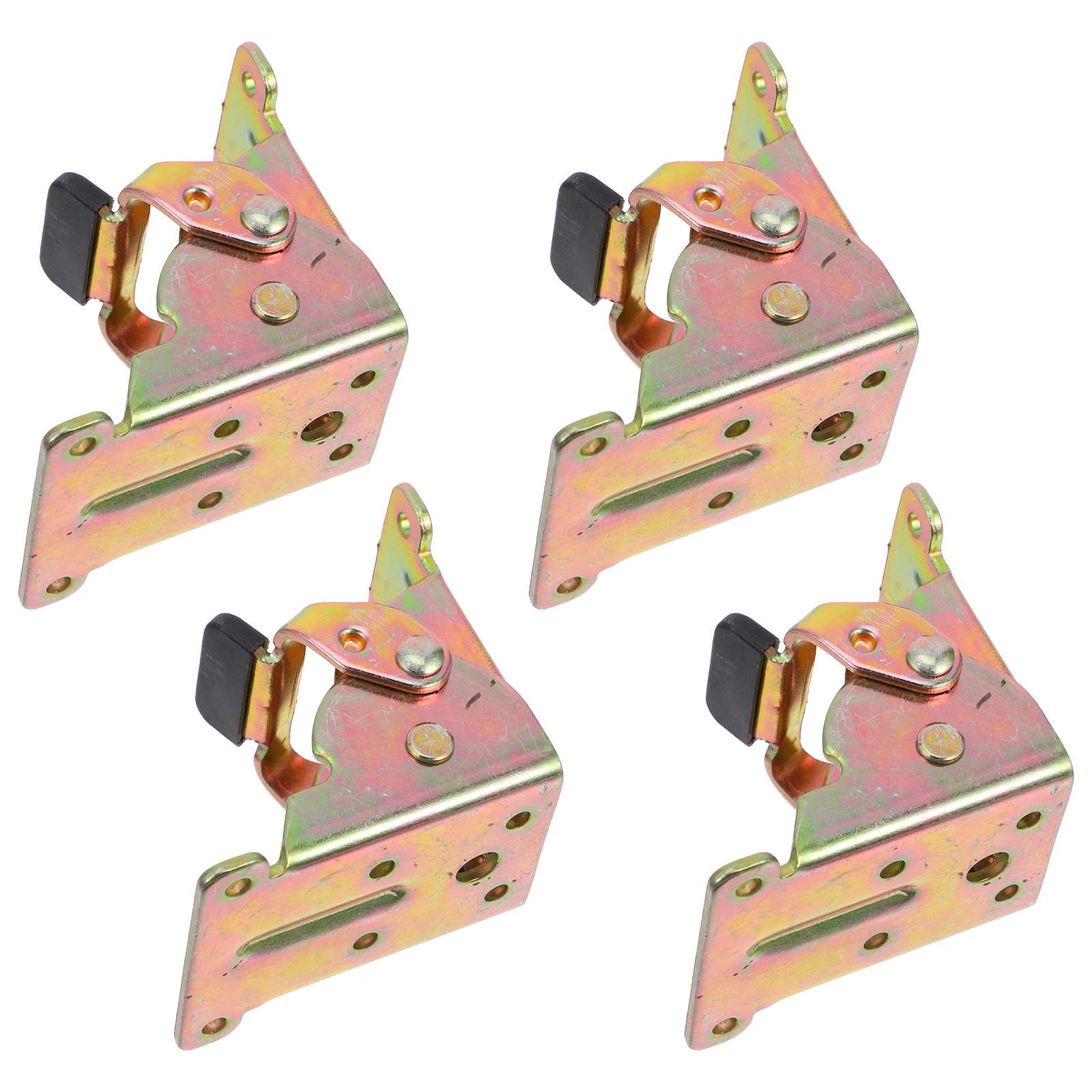 

4pcs Invisible Locking Hinges Locking Hinges 90 Degree Foldable Table Legs Bracket Golden Durable Spring Door Hardware