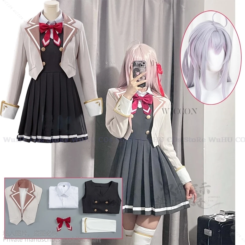 

Anime Alya Alisa Mikhailovna Kujou Cosplay Costume Sometimes Hides Her Feelings In Russian JK School Uniform Cosplay Kawaii Wigs