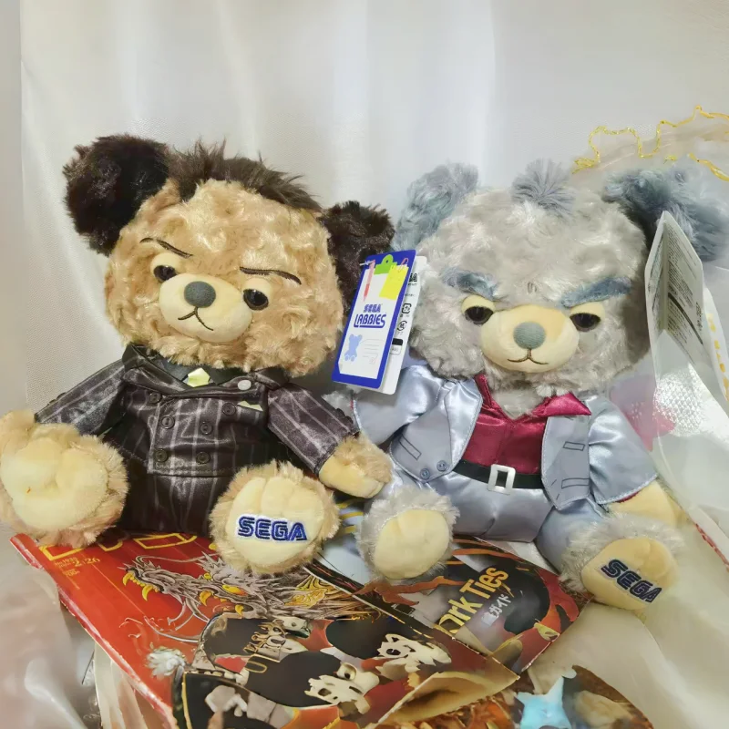 sega-labbles-yakuza-plush-bear-dolls-stuffed-keychains-black-red-white-sega-series-japanese-anime-merchandise-bag-pendants