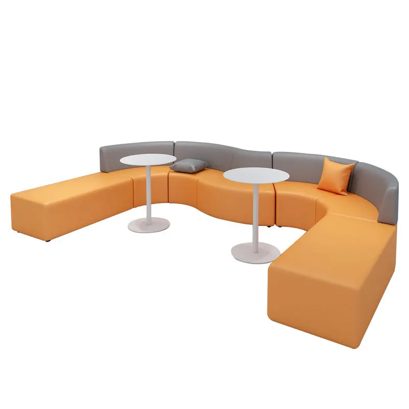 

Modern, simple, reception, creativity, personality, arc, special-shaped, sofa, stool