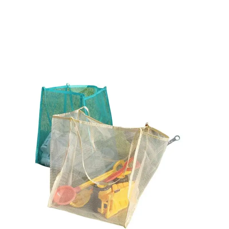 Leichte, atmungsaktive, schnell trocknende Reisetasche aus Mesh für Strandreisen, Outdoor-Aktivitäten, Aufbewahrung von Handtüchern und Spielzeug. – Detail 10