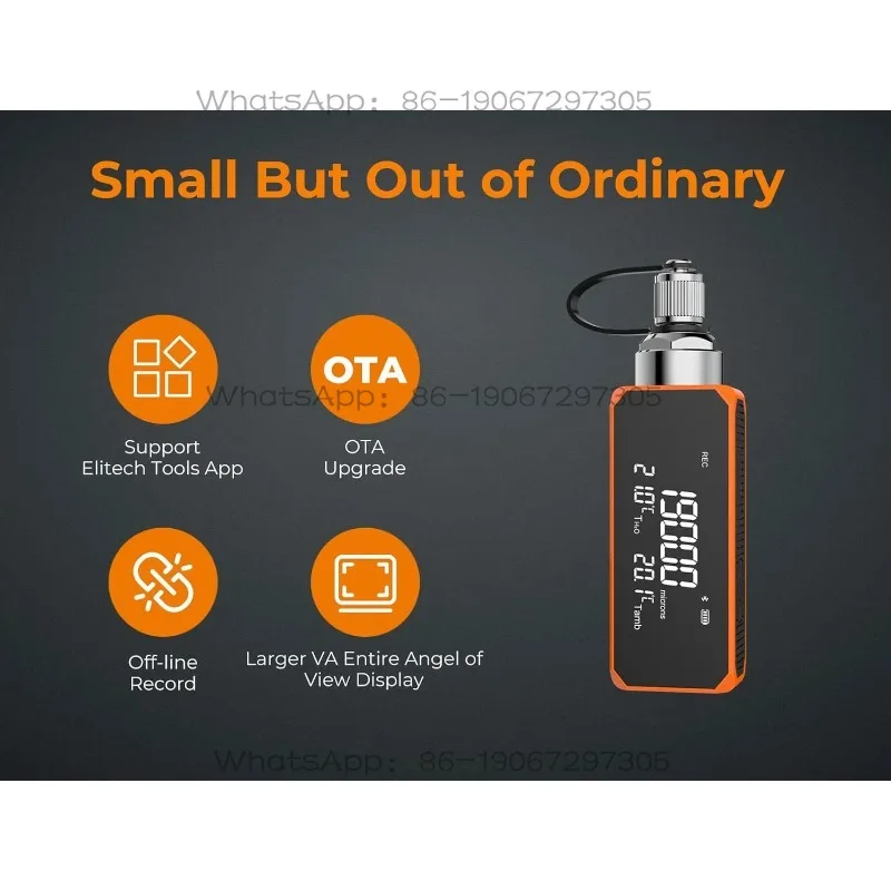 

For Other Refrigerants Meter Testing Microns Smaller Portable Mini Rechargeable Digital Vacuum Gauge