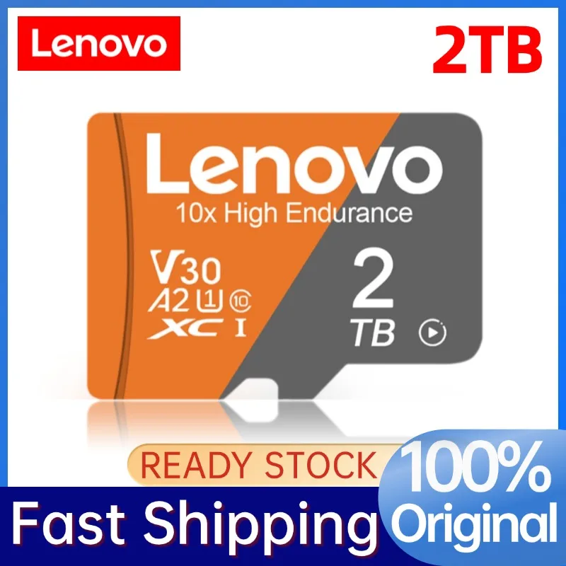 Lenovo 2TB UHS-I Micro TF SD Card High Speed Flash Memory Cards 1TB 512GB 256GB 128GB Mini SD Card For Nintendo Switch Games