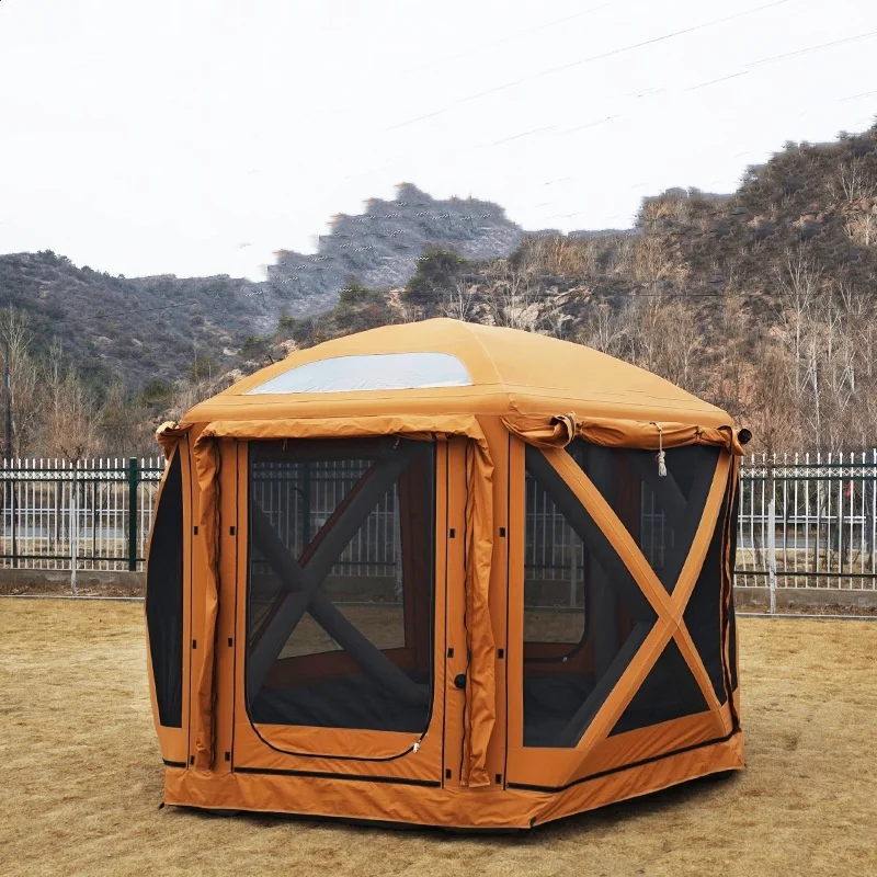 

Foerstine Открытый Кемпинг 3-4 человека Автоматическая надувная палатка Звездная палатка Путешествия Хлопковая воздушная палатка