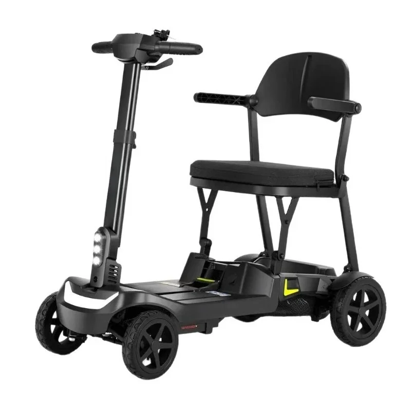 Ultra-light folding electric four-wheeler, electric vehicle, elderly four-wheeler