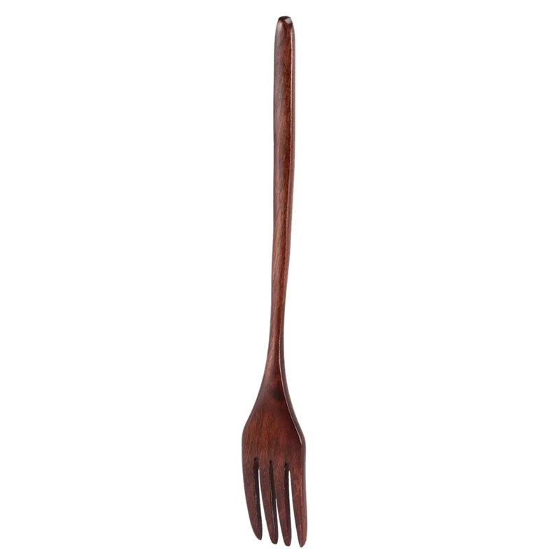 

AB47-100 Pcs Wooden Spoons Forks Set Wooden Utensil Set Reusable Natural Wood Flatware Set For Cooking Stirring Eating