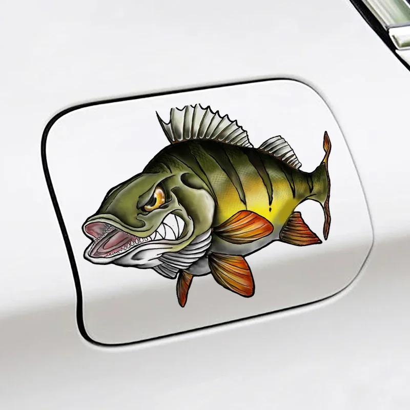 Car Sticker for Peacock Bass Fish Anime Motorcycle Decal Funny Vinyl Creativity Laptop Decals Decor Car Accessories