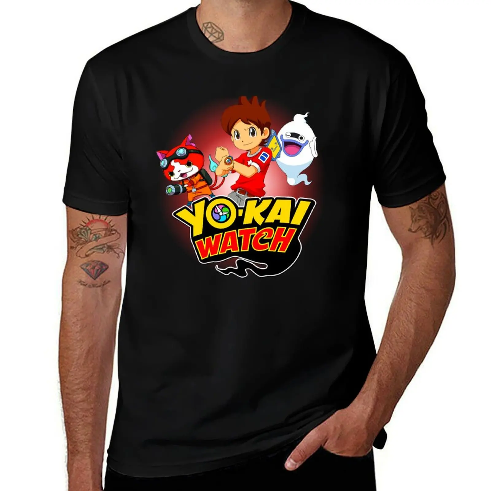 

yokai-watch T-Shirt t shirt custom print cotton t shirts man 100% t shirts for man graphic vintage T-Shirt