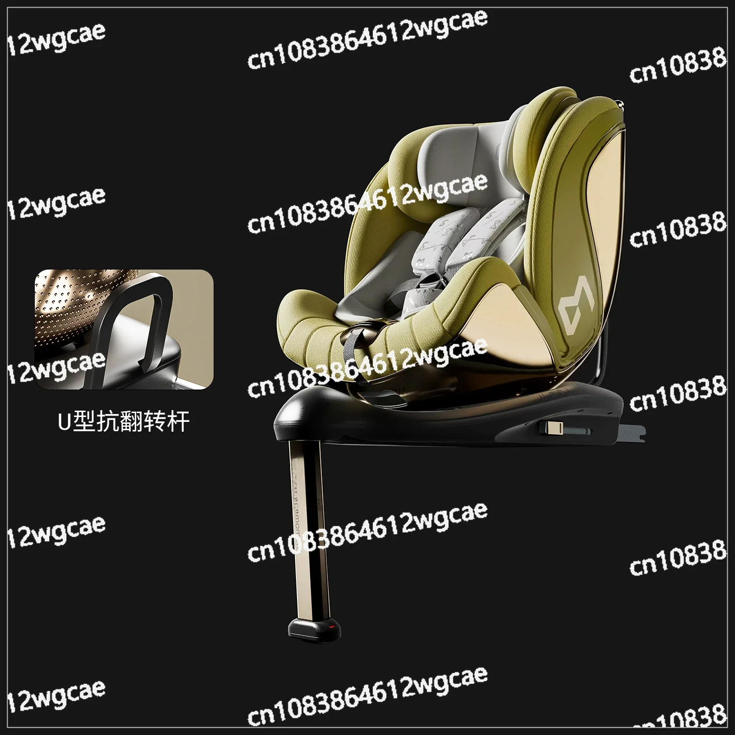 Athens Times i-size Safety Seat 360 Rotation 0-12 Year Old Baby Car Passenger Bidirectional Ride