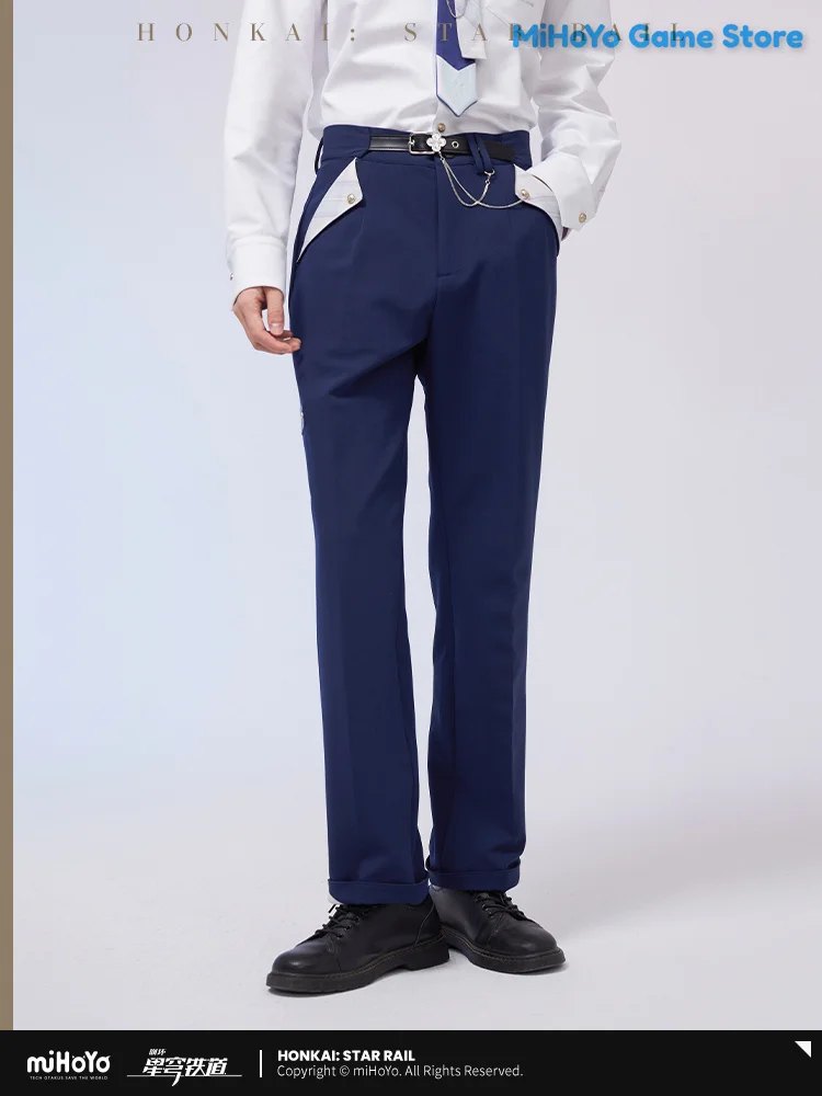 [Genuine] March 7th Pants MiHoYo Original Honkai:Star Rail March 7 Theme Impression Series Pants Couple Suit Pant Gift Casual