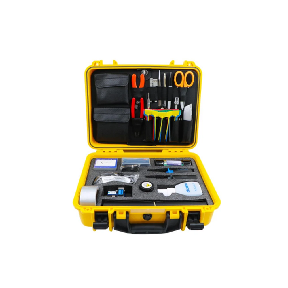 FCST210602 Optical Fiber Fusion Splicing Tool Kit Includes Fiber Cable Jacket Stripper & Buffer Tube Stripper & Fiber Stripper