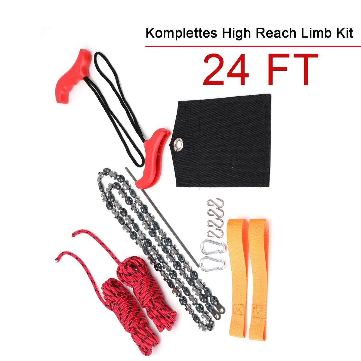 Tragbare Zugsäge 48 Zoll Handgeführte Drahtsäge Outdoor Survival Handkettensäge Multifunktions-Taschenkettensäge – Detail 8