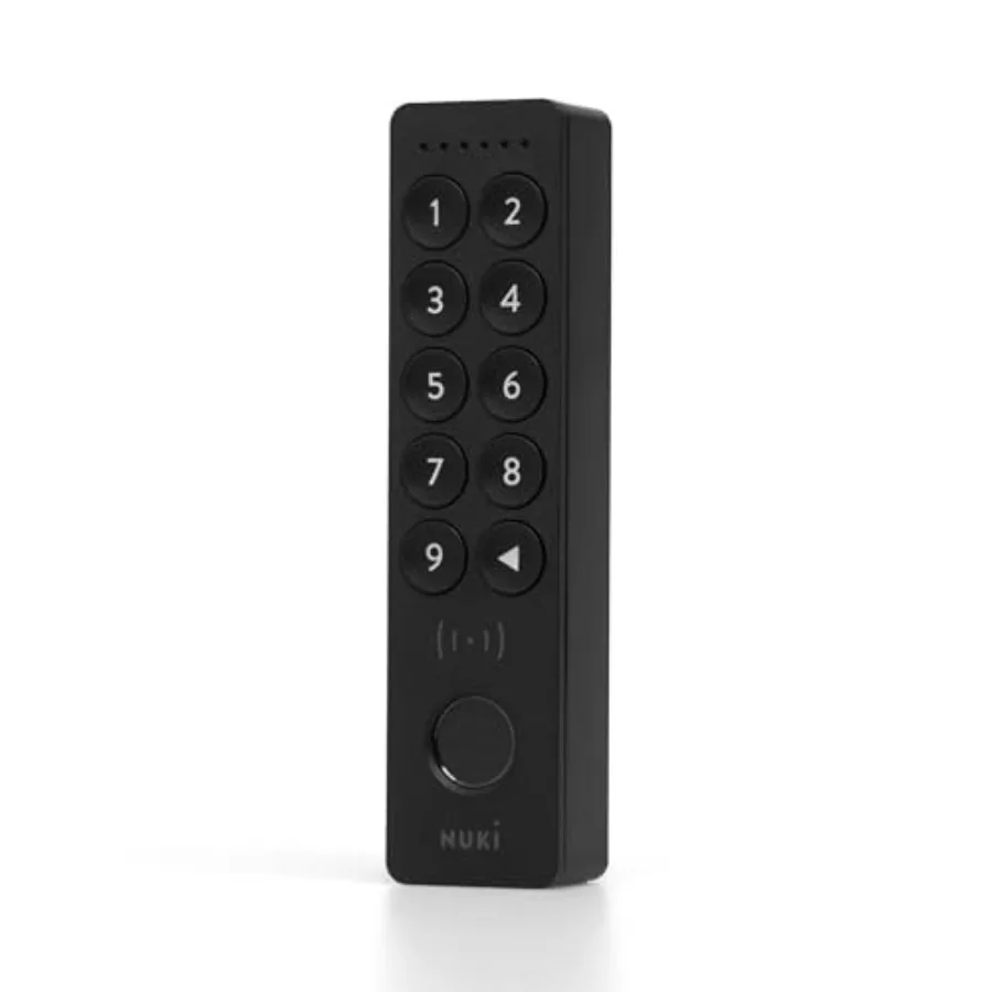Keypad 2 NFC 2026 - Apple Home Key NFC Fingerprint or 6-Digit Code for Smart Lock Matter-Enabled Bluetooth Keypad in Matte Blac