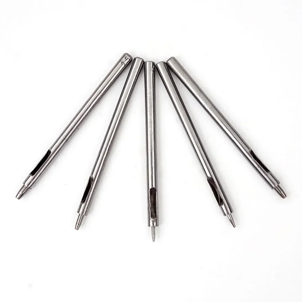 Hollow Punche Versatile Hollow Punch Set 5PCS Steel Punches For Leather Clothing Handbags Perfect For Round Holes