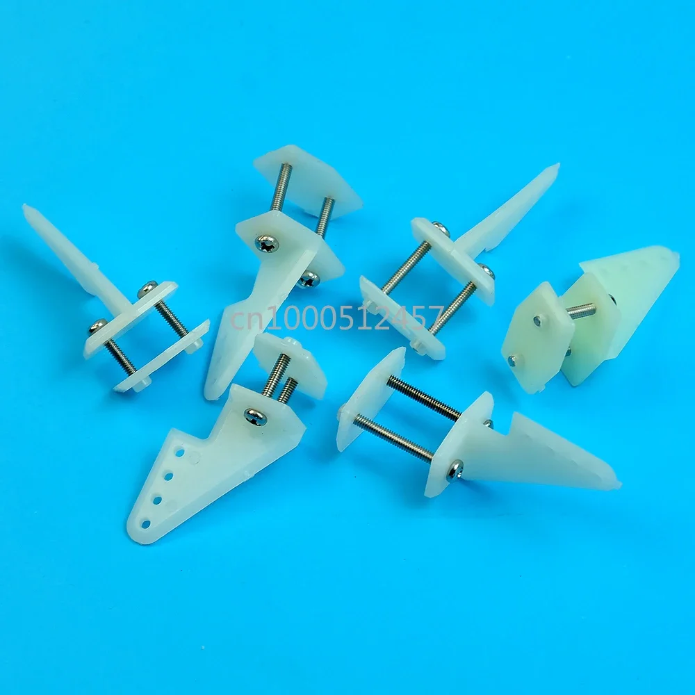 12 Sets/lot With Screws Pin Horns 18x26mm 4 Holes L18xW13xH26 RC Airplanes Parts Electric Planes Foam Aeromodelling Accessory