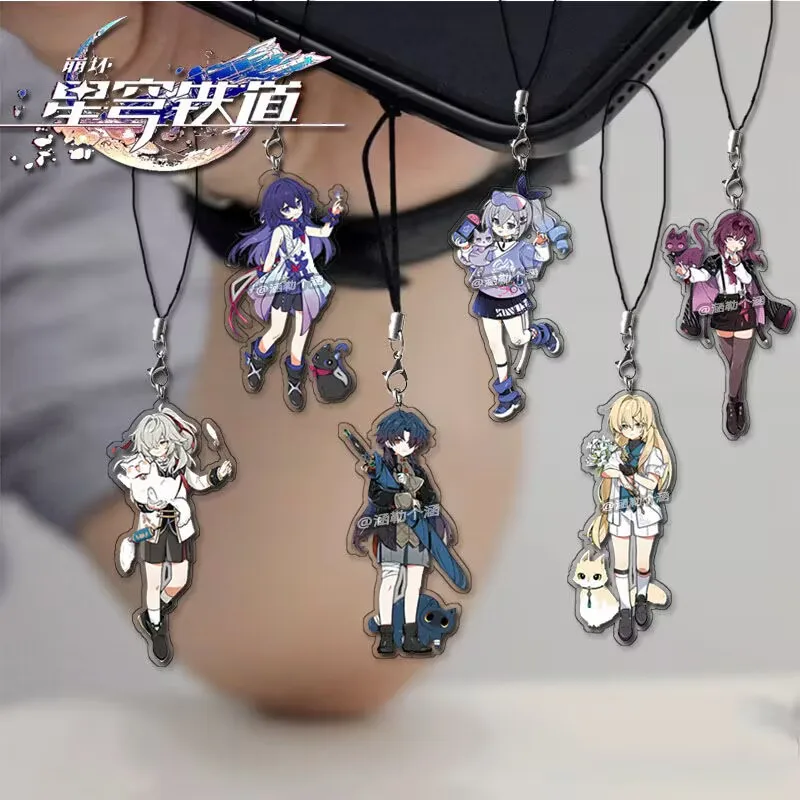 Новая цепочка для мобильного телефона «Broken Star Dome Railway», серия «Маленький кот», подвеска-милый мультяшный студенческий креативный кулон для школьной сумки