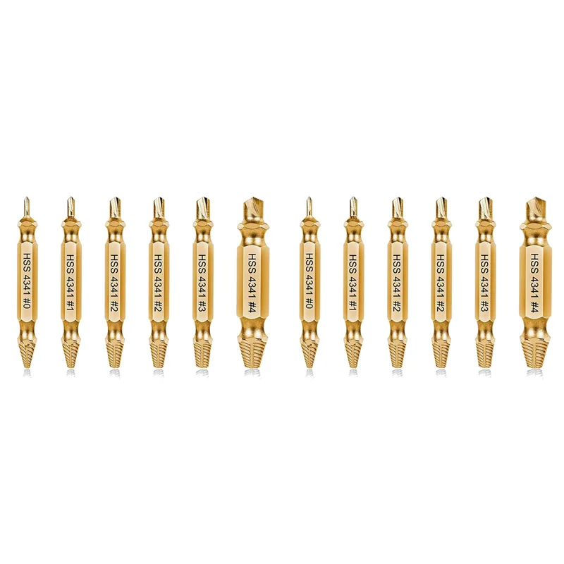 

B62B-12PC Damaged Screw Extractor Kit,Stripped Screw Extractor Set For Easily And Quickly Remover Common Sizes Of Broken Tool