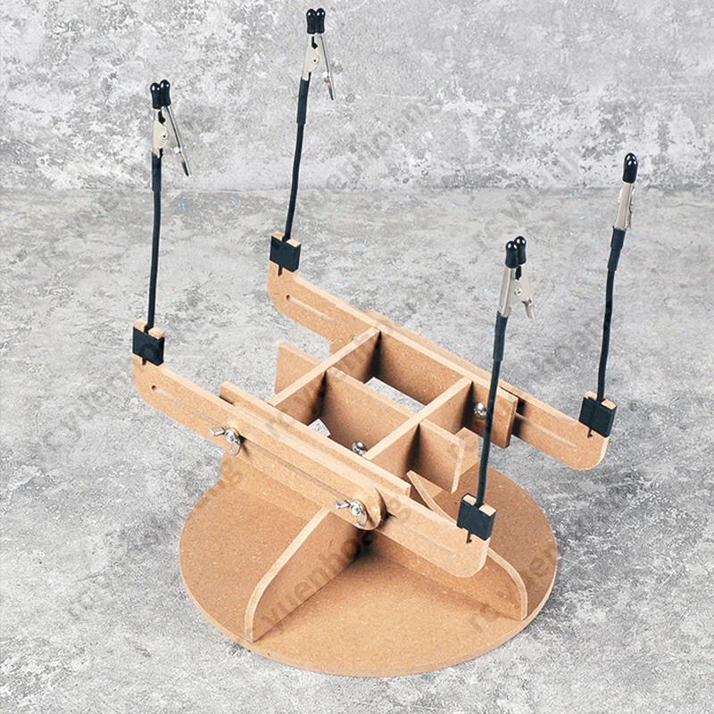 1 conjunto de suporte auxiliar universal multieixo, bancada de trabalho, ferramenta de reparo, montagem/tempo/suporte de pintura, mesa de trabalho para carro rc/tanque