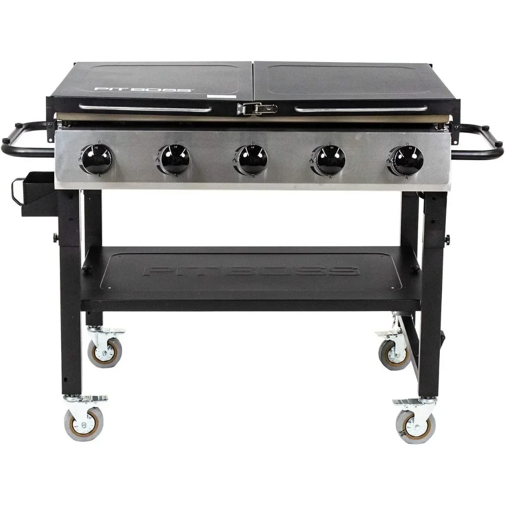 Burner Gas Griddle, Deluxe, BLACK