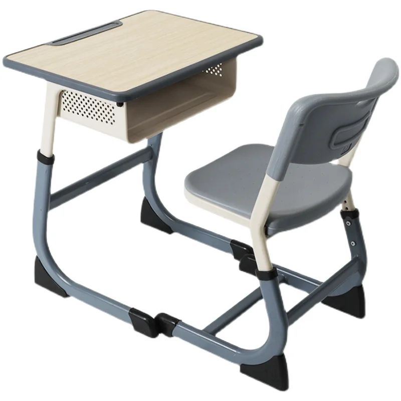 

Small and medium school students desks and chairs training class Lifting study table Plastic writing table C-type thickened