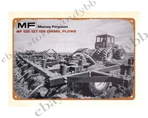 1pcs 1976 Massey-Ferguson MF Chisel Plow Tractor hunting firearm metal tin sign