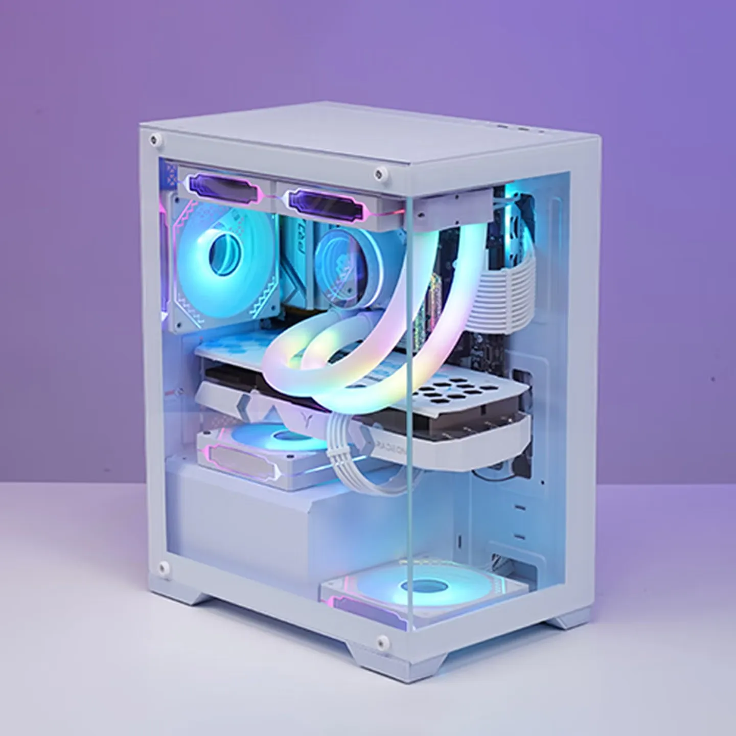 Panoramic glass side transparency supports MATX motherboard/240 water cooling ITX desktop chassis WJCOOLMAN chassis