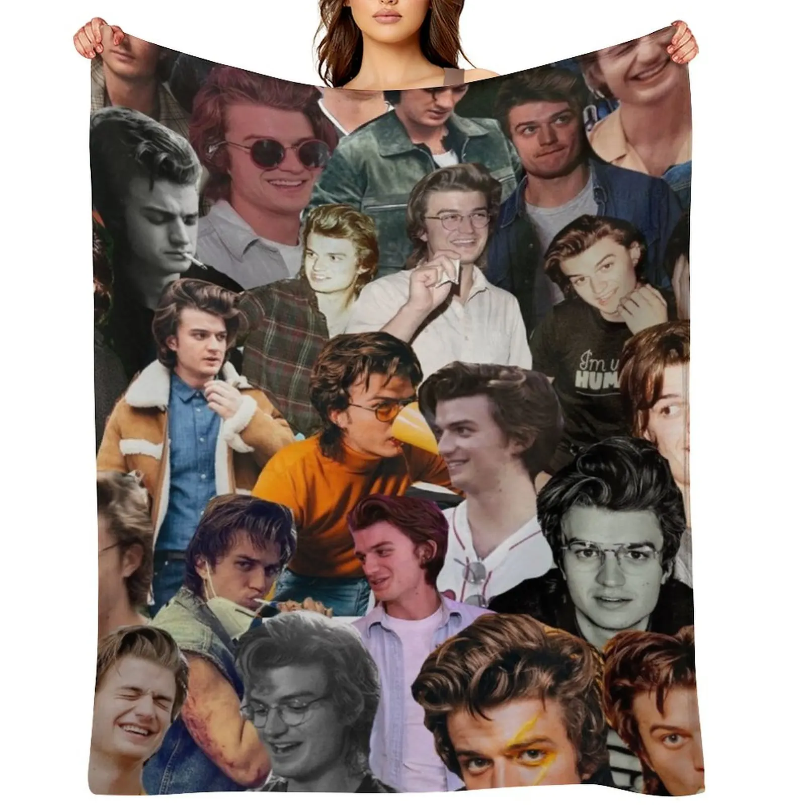 

Joe Keery Collage Throw Blanket For Baby Blankets Sofas Of Decoration Sofa Throw Giant Sofa Blankets