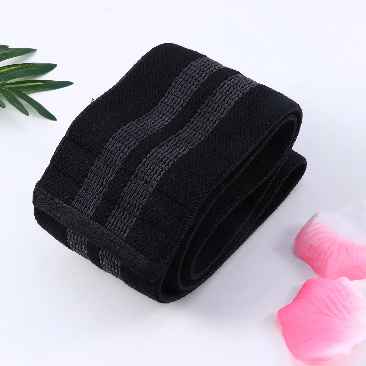 

Resistance Hip Exercise Bands Size M Black Elastic Non-Slip Loop Bands for Glutes Thighs Legs Physical Therapy Workout