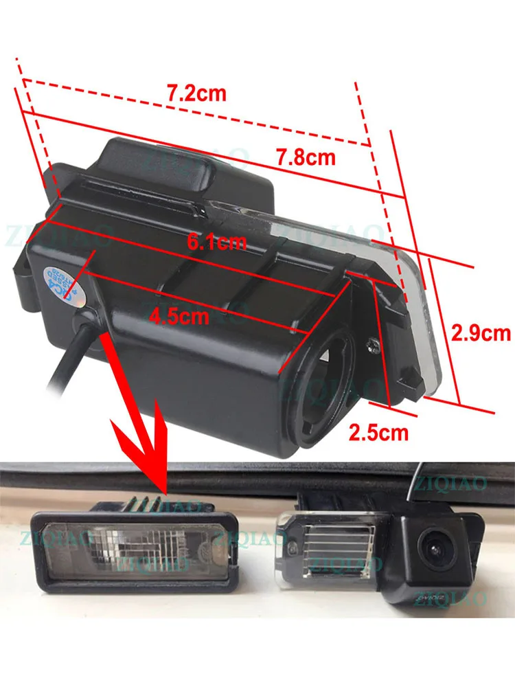 ZIQIAO for VW CC Golf 6 2010 2011 2012 Polo Hatchback Magotan 2011 2012 2013 HD Rear View Camera HS051