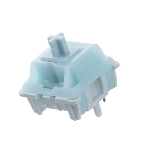 EPOMAKER-Juego de interruptores lineales de Jade cremoso, interruptores prelubricados de 5 pines con vástago POK, compatibles con teclas de estructura MX, 100 piezas